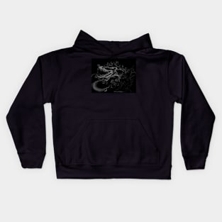 Barracuda Dragon in Negative Kids Hoodie